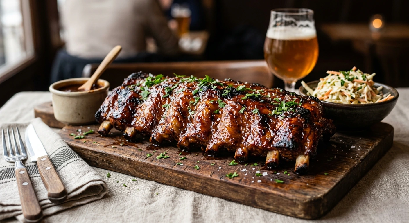Travers de porc caramélisés ribs